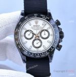 Swiss Grade Rolex Daytona Nylon Strap White Dial watch Swiss 7750